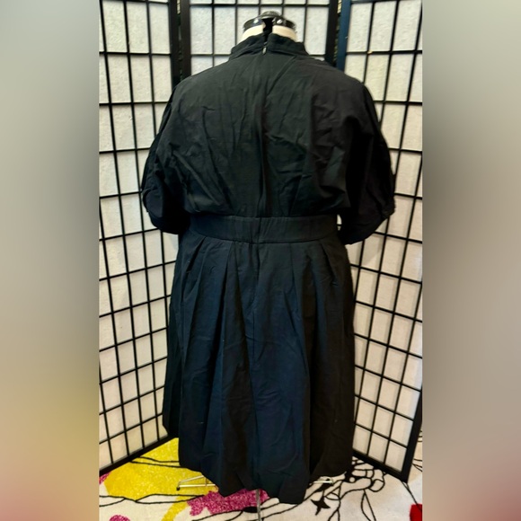 V-neck ruched ruffle dress from Cider - Picture 3 of 4